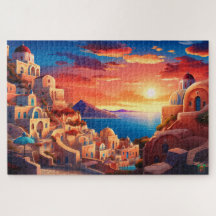 🌅Santorini Sunset Serenity