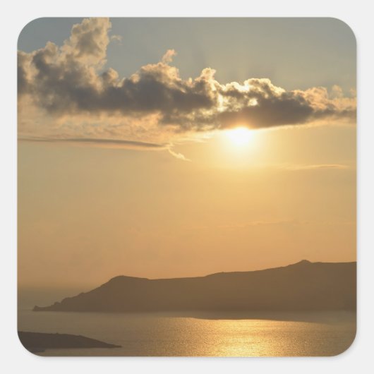 Santorini Sunset Stickers (Voorkant)