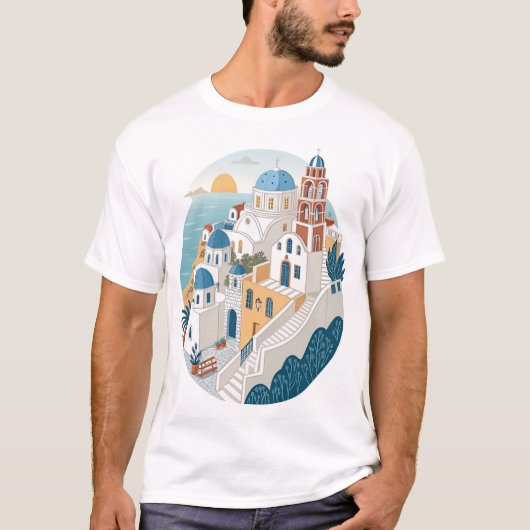 SANTORINI T-SHIRT (Voorkant)
