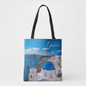Santorini Tas Griekenland Theme Bag Souvenir (Voorkant)
