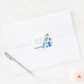 Santorini trouwstickers Griekenland Griekse etiket (Envelop)