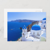 Santorini Uitnodiging Briefkaart (Voorkant / Achterkant)