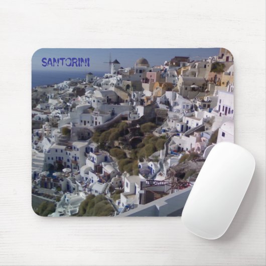SANTORINI UITZICHT MOUSEPAD MUISMAT (Met muis)