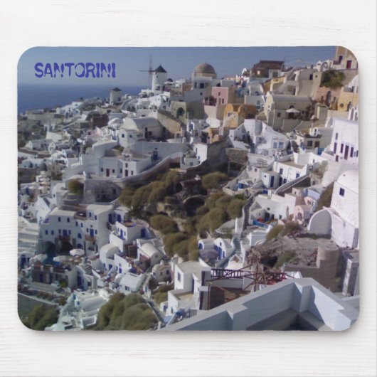 SANTORINI UITZICHT MOUSEPAD MUISMAT (Voorkant)