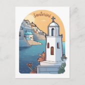 Santorini verkennen, Griekenland Briefkaart (Voorkant)