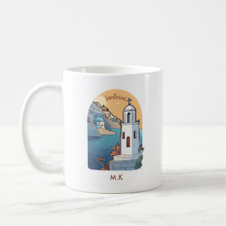 Santorini verkennen, Griekenland Koffiemok