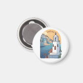 Santorini verkennen, Griekenland Magneet (Voorkant / Achterkant)