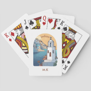 Santorini verkennen, Griekenland Pokerkaarten