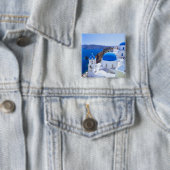Santorini Vierkante Button 5,1 Cm (In situ)