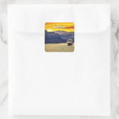 Santorini Vierkante Sticker (Tas)