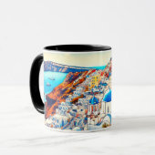 Santorini, waar elk moment schijnt mok (Voorkant links)