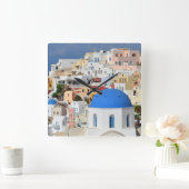 Santorini Wall Clock Vierkante Klok (Huis)