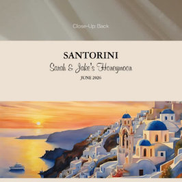 Santorini Watercolor Schoudertas Tote Bag