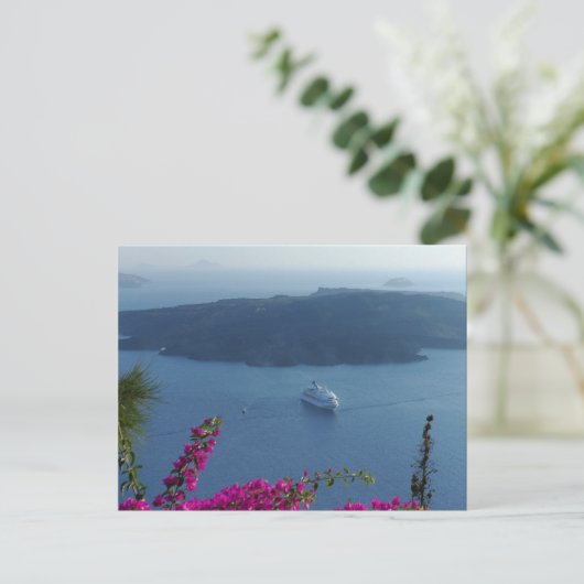 Santorini Waters Briefkaart (Staand voorkant)