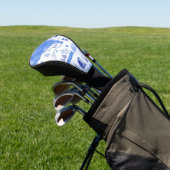 Santorini Waterverf Art Golfheadcover (Insitu)