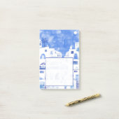 Santorini Waterverf Griekenland Post-it® Notes (Op bureau)