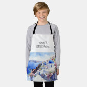 Santorini Waterverf mama's kleine helper Schort (Gedragen)