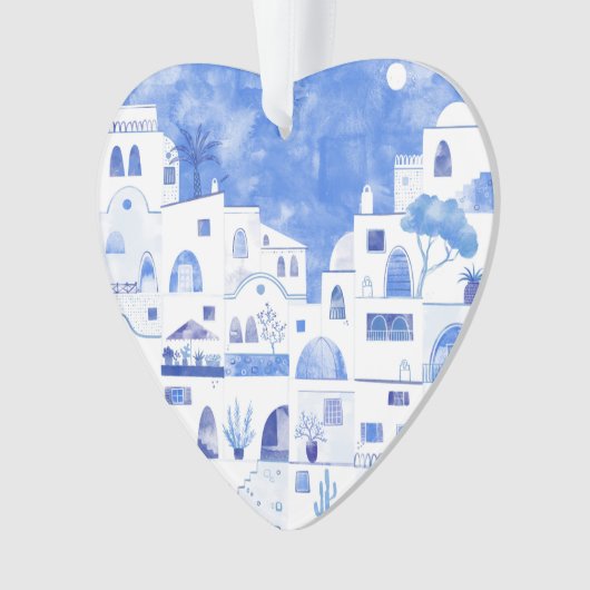 Santorini Waterverf Ornament (voorkant)