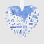 Santorini Waterverf Ornament (voorkant)