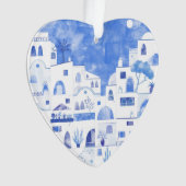 Santorini Waterverf Ornament (voorkant)
