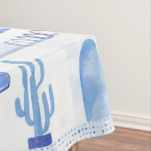 Santorini Waterverf Townscape Tafelkleed (Voorbeeld)