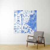 Santorini Waterverf Townscape Wandkleed (In Situ (horizontaal))