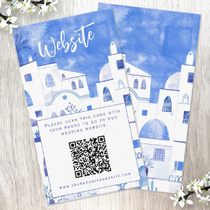 Santorini Weddenschap Website QR Code Informatiekaartje
