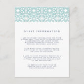 Santorini Wedding Details Enclosure Kaart | Aqua (Voorkant)