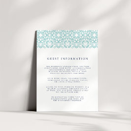 Santorini Wedding Details Enclosure Kaart | Aqua