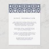 Santorini Wedding Details Enclosure Kaart | marine (Voorkant)