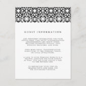 Santorini Wedding Details Enclosure Kaart | Zwart (Voorkant)