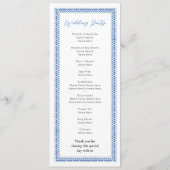 Santorini Wedding Menu Ceremonie Details Griekenla (Achterkant)