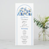 Santorini Wedding Menu Ceremonie Details Griekenla (Staand voorkant)