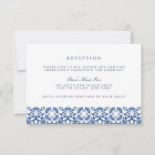 Santorini Wedding Reception Kaart | Lapis (Voorkant)