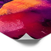 Santorini weg naar het Zee Poster (Hoek)