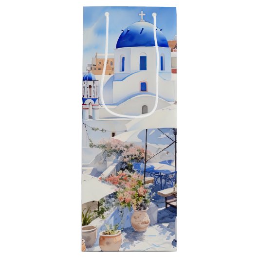 Santorini Wijn Cadeautas (Voorkant)