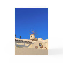 Santorini Windmill Oia Greece Fotografie