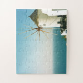 Santorini windmolen, Griekenland Legpuzzel (Verticaal)
