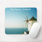 Santorini windmolen, Griekenland Muismat (Met muis)