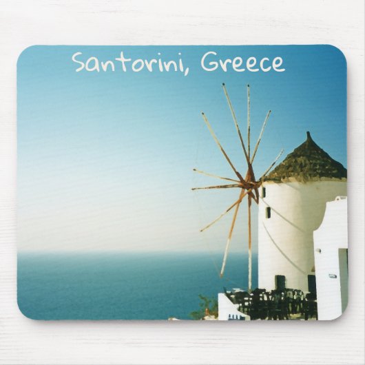 Santorini windmolen, Griekenland Muismat (Voorkant)