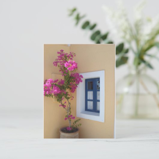 Santorini Window Briefkaart (Staand voorkant)