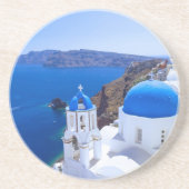 Santorini Zandsteen Onderzetter (Voorkant)