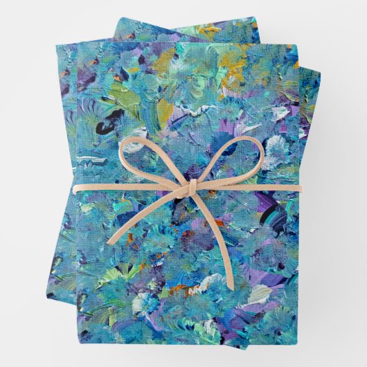 Santorini Zee Glass Wrapping Paper (In situ)