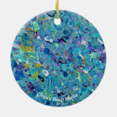 Santorini Zeeglas Ornament (Achterkant)