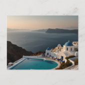 Santorini Zonsondergang Bliss Briefkaart (Voorkant)