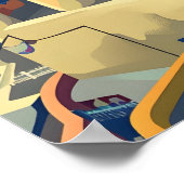 Santorini zonsondergang poster (Hoek)