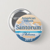 Santorum ALABAMA Button (Voorkant /achterkant)