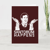 Santorum gebeurt Kaart (Voorkant)