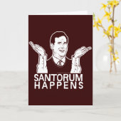 Santorum gebeurt Kaart (Gele Bloem)