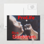 Santorum ProLife Briefkaart (Voorkant / Achterkant)